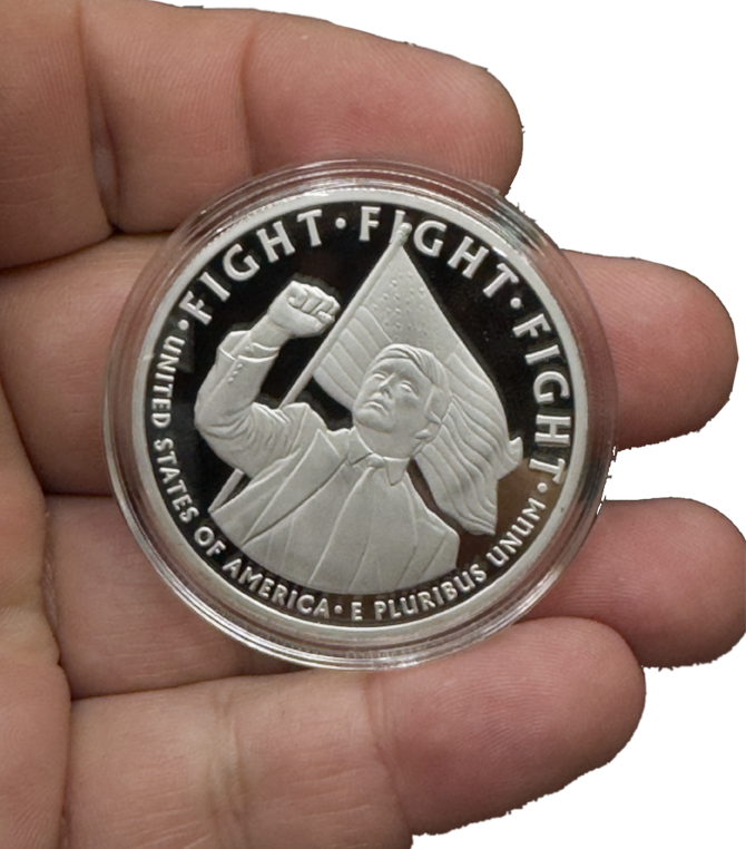 EL15-15 President Donald Trump Liberty 1776 - 2026 250th Anniversary Mirror Finish Coin