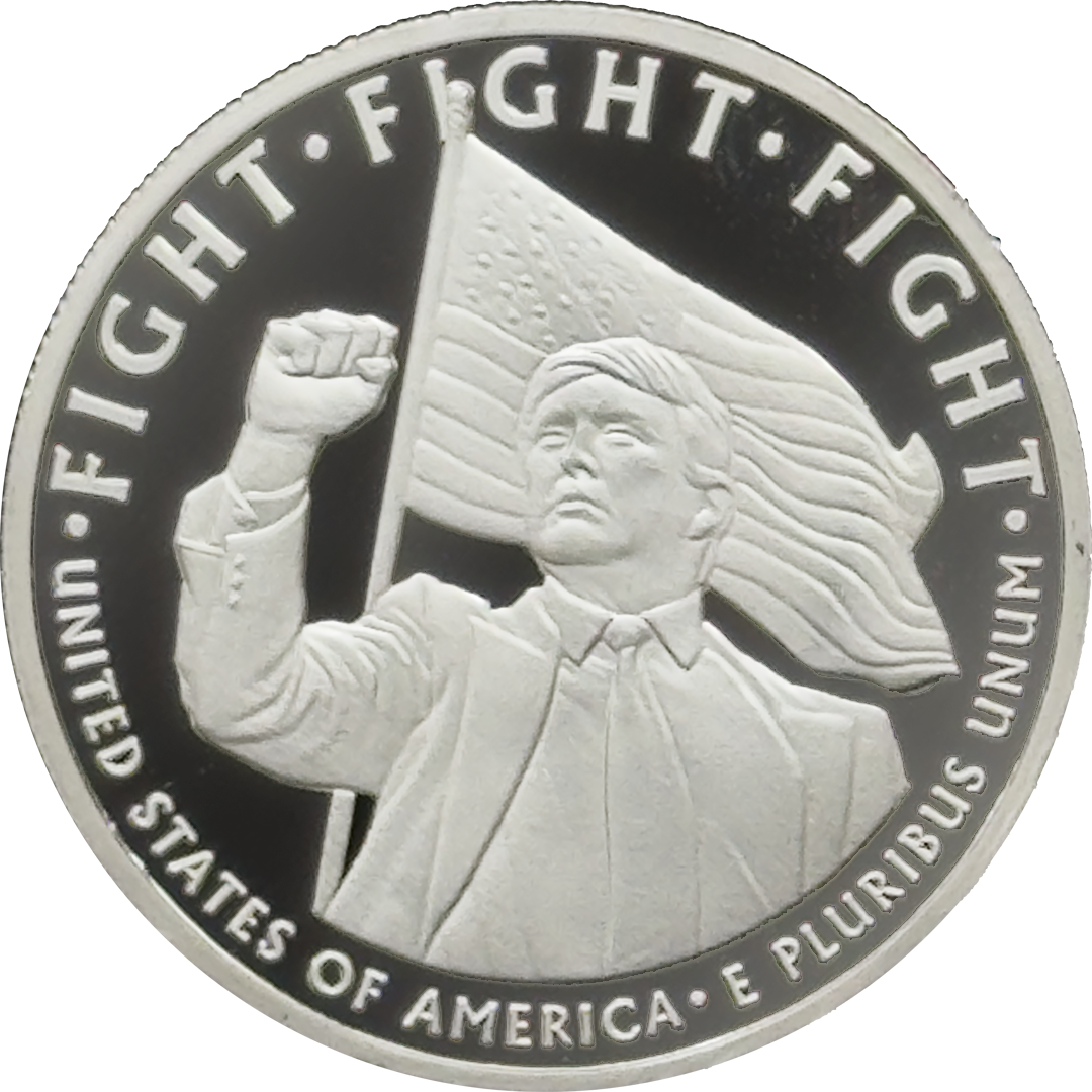 EL15-15 President Donald Trump Liberty 1776 - 2026 250th Anniversary Mirror Finish Coin