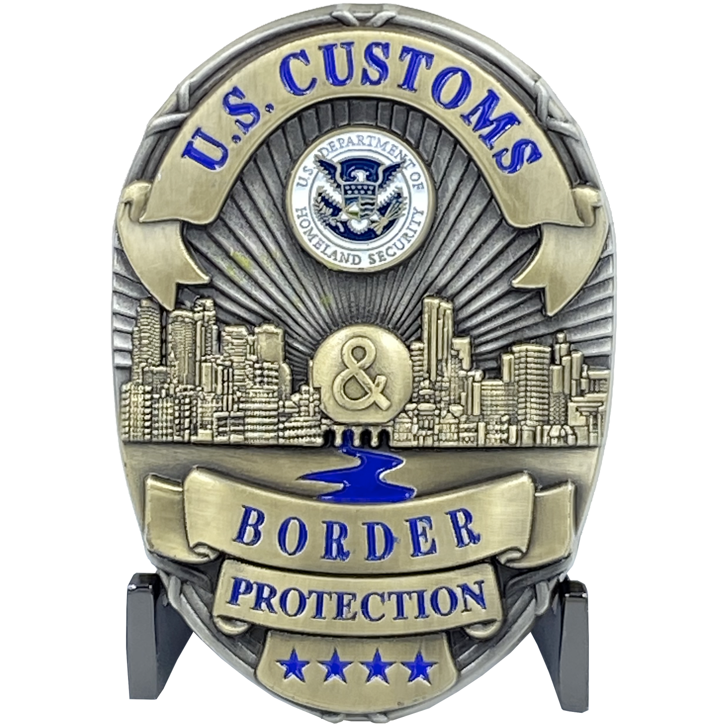 K-013 Fun CBP Officer Challenge Coin Mashup Officer CBPO Field Operations Field Ops