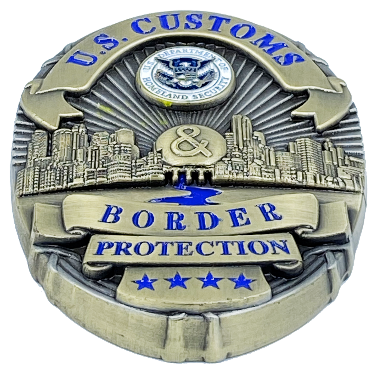 K-013 Fun CBP Officer Challenge Coin Mashup Officer CBPO Field Operations Field Ops