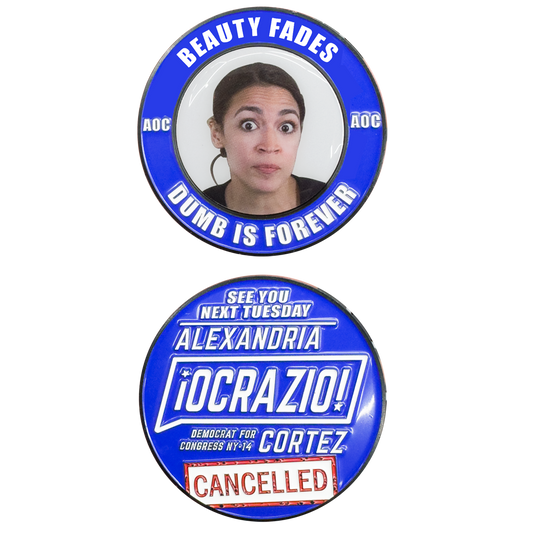II-022 Cancel AOC Ocasio Ocrazio Congress Bronx Challenge Coin See You Next Tuesday