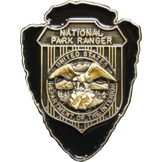 National Park Service Arrowhead pin NPS US Department of the Interior PBX-007-K