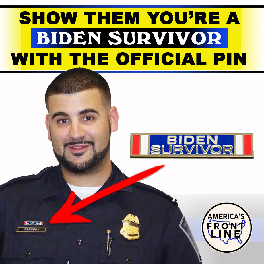 CL3-019 President Joe Biden Survivor Service Citation Commendation Bar Pin Police CBP