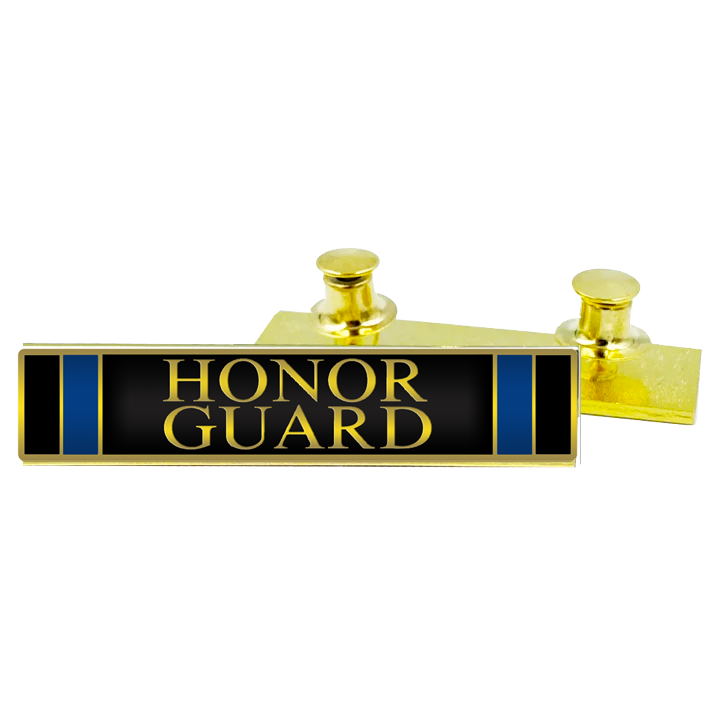 BL18-22 Honor Guard commendation bar pin Thin Blue Line Police Uniform LAPD BPD NYPD CBP and more