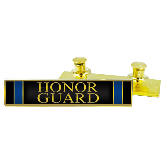 BL18-22 Honor Guard commendation bar pin Thin Blue Line Police Uniform LAPD BPD NYPD CBP and more
