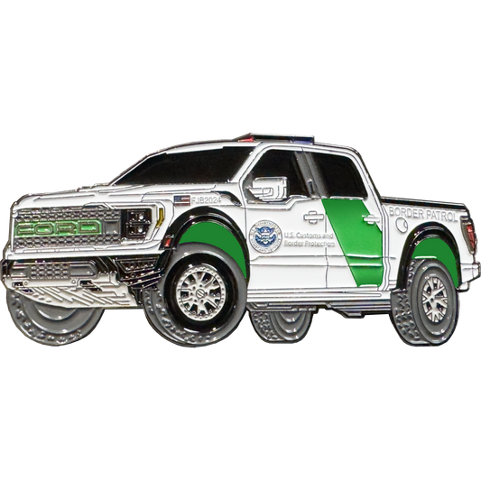 BL17-020 CBP Border Patrol Pickup Truck Police Challenge Coin FJB 2024