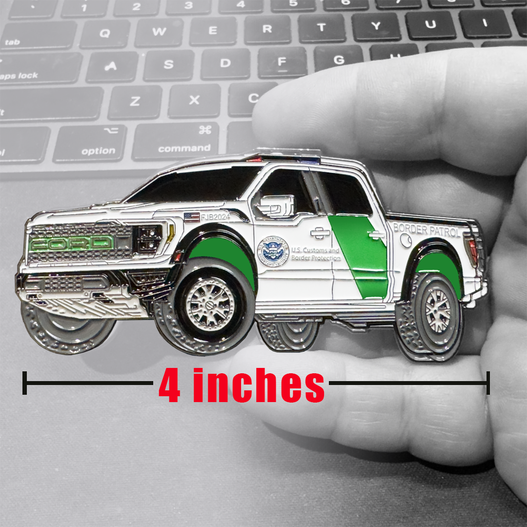 BL17-020 CBP Border Patrol Pickup Truck Police Challenge Coin FJB 2024