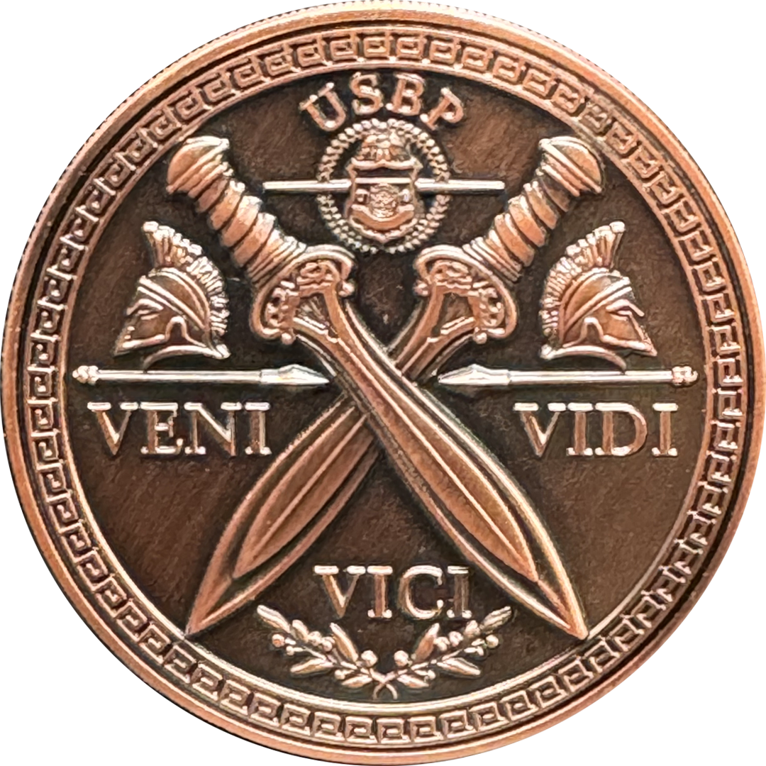 BL13-017 Border Patrol Agent Honor First Challenge Coin Veni Vidi Vici