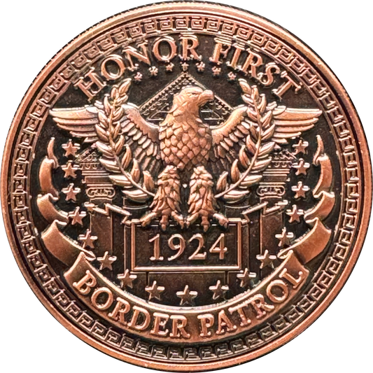 BL13-017 Border Patrol Agent Honor First Challenge Coin Veni Vidi Vici