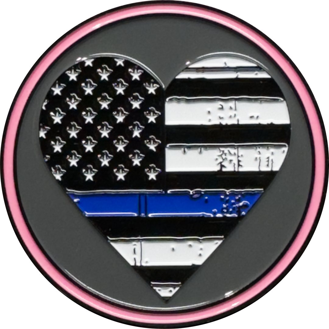 DL11-17 2 in the Pink 1 in the stink donut Challenge Coin Golf Marker for Shocker Hand Gesture Fans