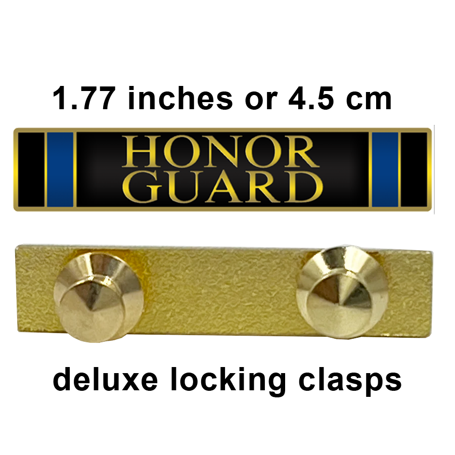 BL18-22 Honor Guard commendation bar pin Thin Blue Line Police Uniform LAPD BPD NYPD CBP and more