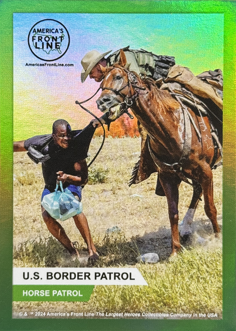 BL6-011 Border Patrol Horse Patrol Trading Card for Challenge Coin Collectors