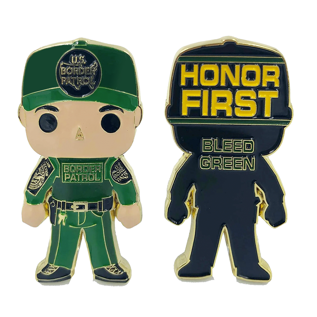 BL18-016 Border Patrol Horse Patrol Agent Guy Challenge Coin