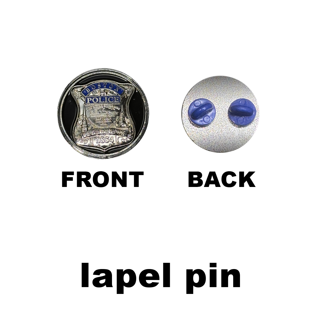 GL4-001 Boston Police Officer BPD Challenge Coin Wine Bottle Stopper with Lapel Pin