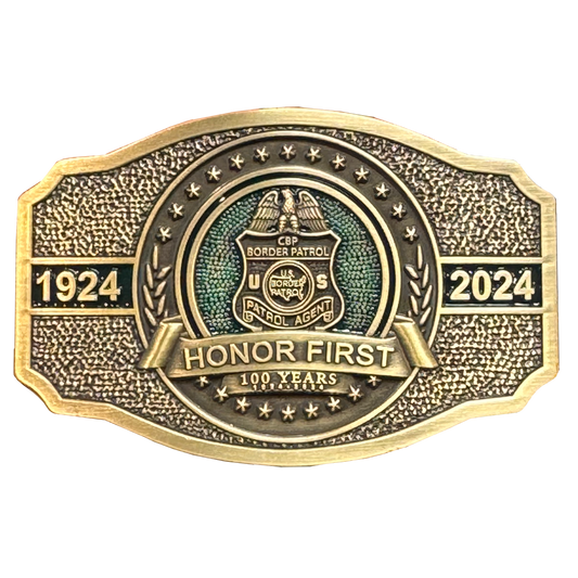 BL3-023 Border Patrol Agent 100th Anniversary Centennial Belt Buckle BPA Border Patrol Agent