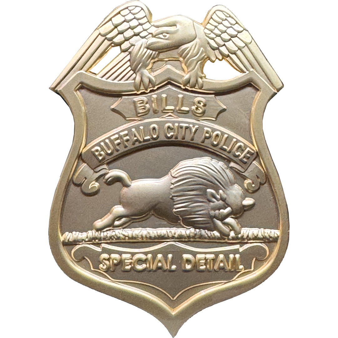 BL18-010 Buffalo QB City New York Police Special Detail Stadium Detail Challenge Coin