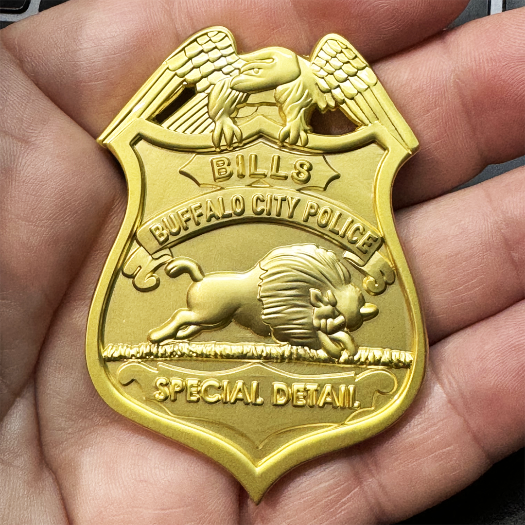 BL18-010 Buffalo QB City New York Police Special Detail Stadium Detail Challenge Coin