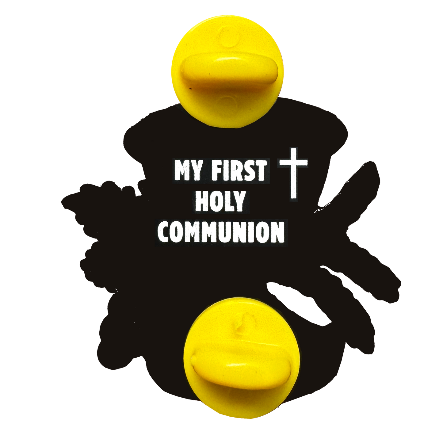 BL12-2 First Holy Communion Cloisonné Enamel Glitter Pin with gift packaging Chalice Grapes