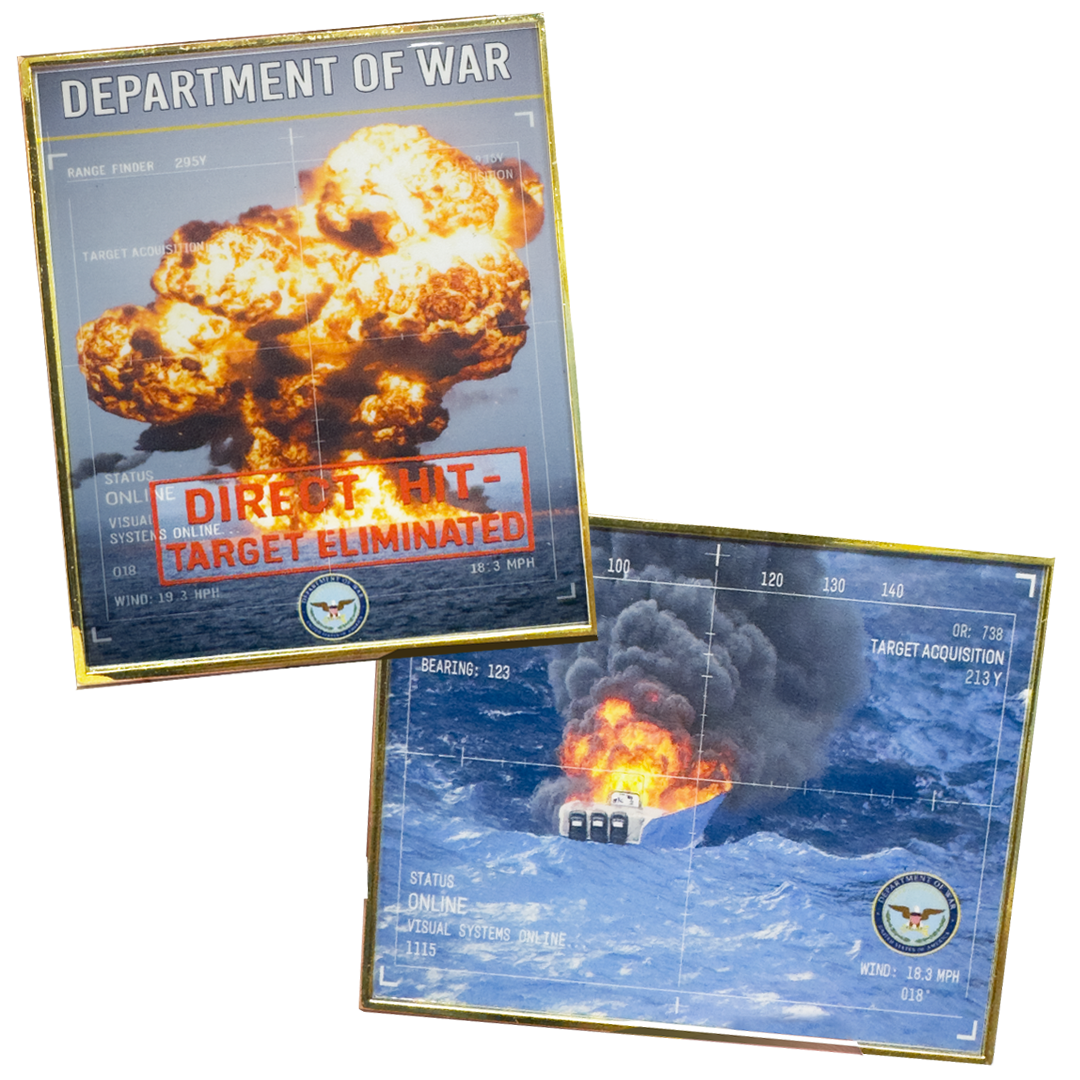 BL13-19 Department of War Secretary Pete Hegseth Operation Southern Spear Challenge Coin