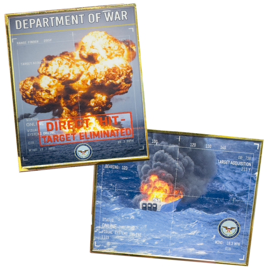 BL13-19 Department of War Secretary Pete Hegseth Operation Southern Spear Challenge Coin