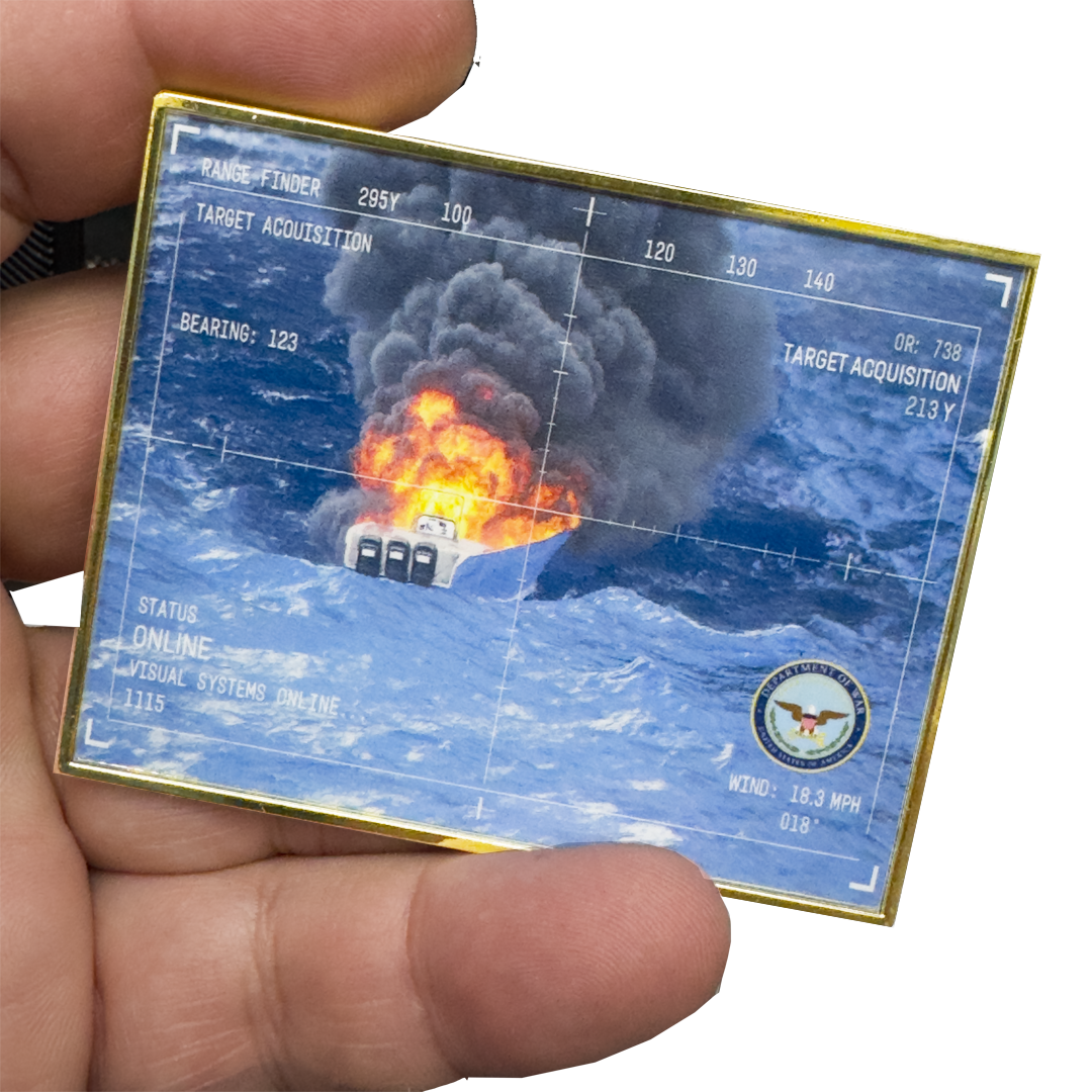 BL13-19 Department of War Secretary Pete Hegseth Operation Southern Spear Challenge Coin