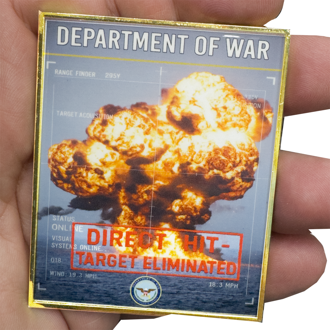 BL13-19 Department of War Secretary Pete Hegseth Operation Southern Spear Challenge Coin