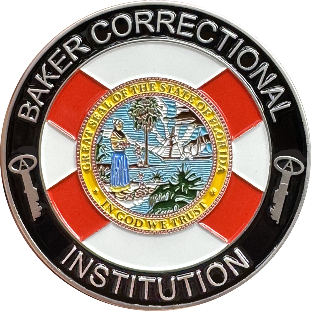 EL7-8 Deportation Depot new Alligator Alcatraz ICE Agent Challenge Coin Baker Correction Institution