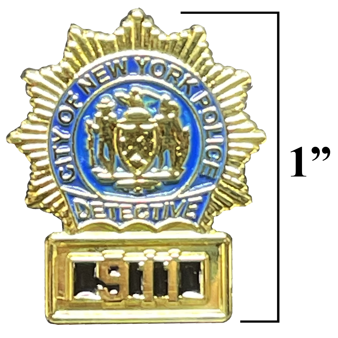PBX-008-9 NYPD Detective Cufflinks 911 New York City Police