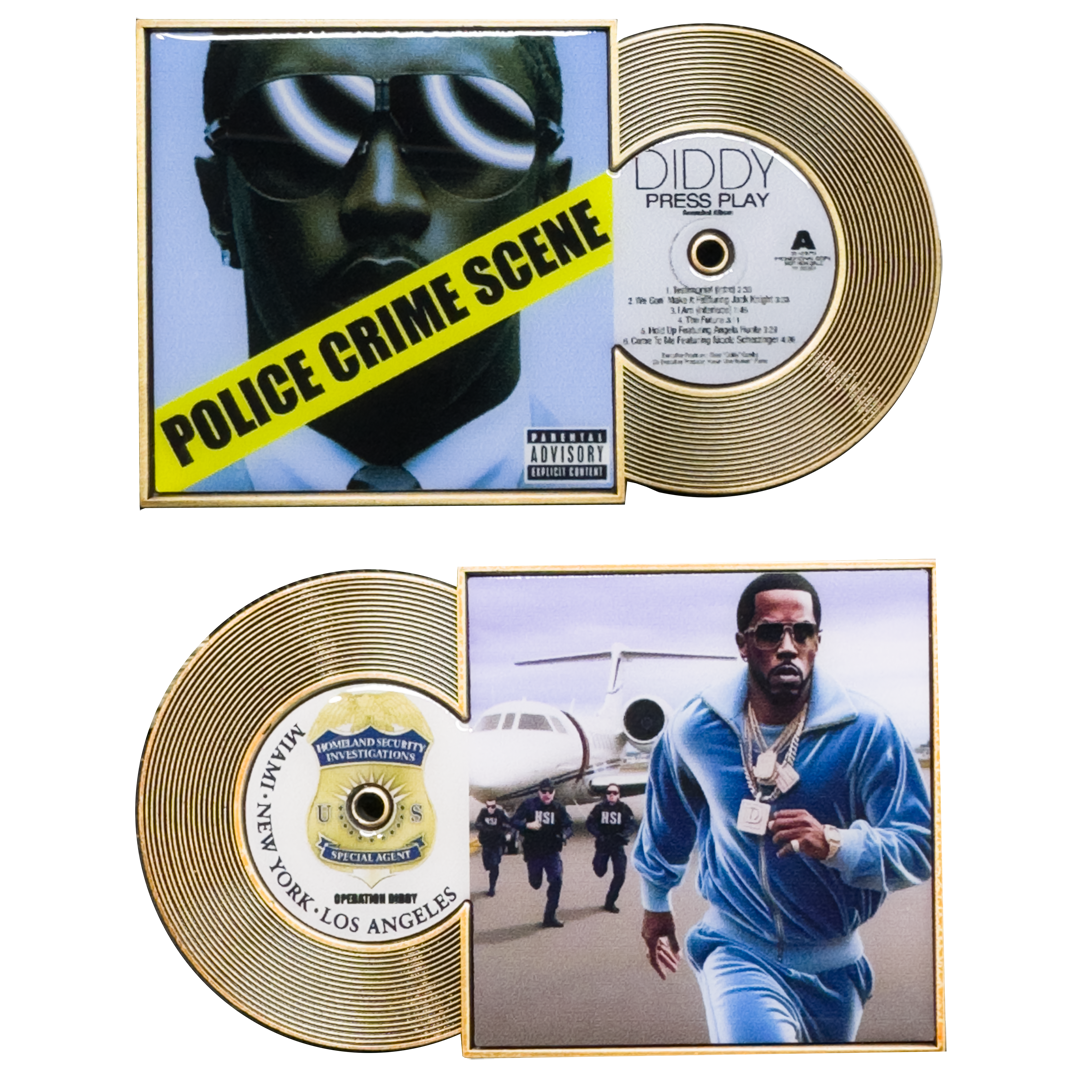 BL4-014 HSI Challenge Coin record for Diddy Warrant Miami LA NY SRT CBP AMO NYPD LAPD Miami Police