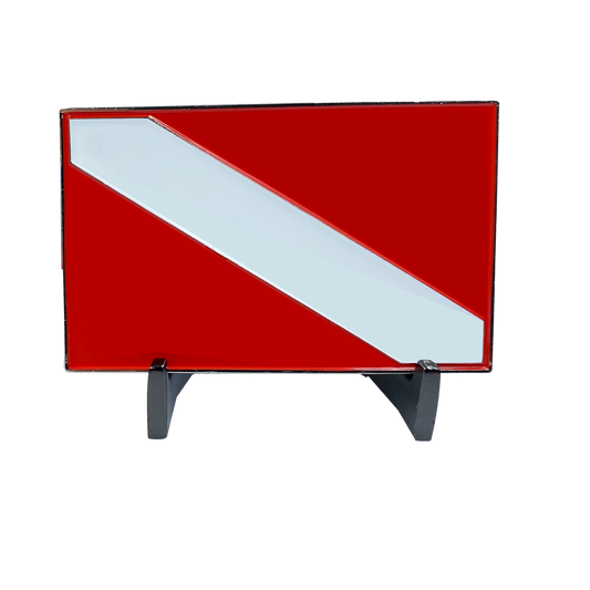 discontinued DD-008 Dive Flag Scuba Vehicle Auto Car Truck Emblem with adhesive back Diver Diving