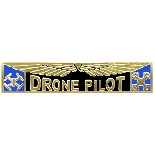 PBX-14-3 DRONE PILOT UAS FAA Commercial Drone Pilot Wings Commendation Bar Pin for Police Uniform