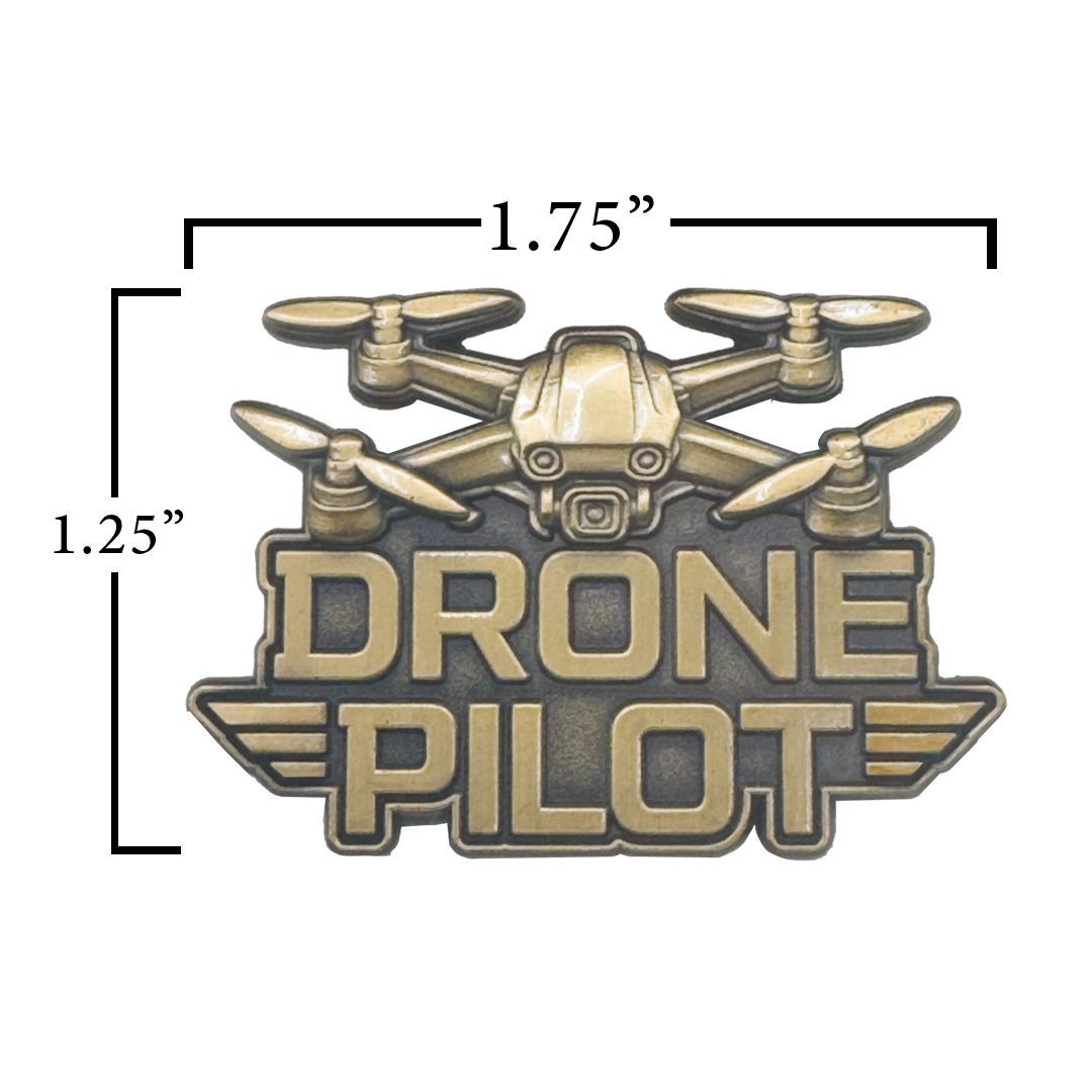 PBX-11-A UAS FAA Commercial Drone Pilot pin UAV