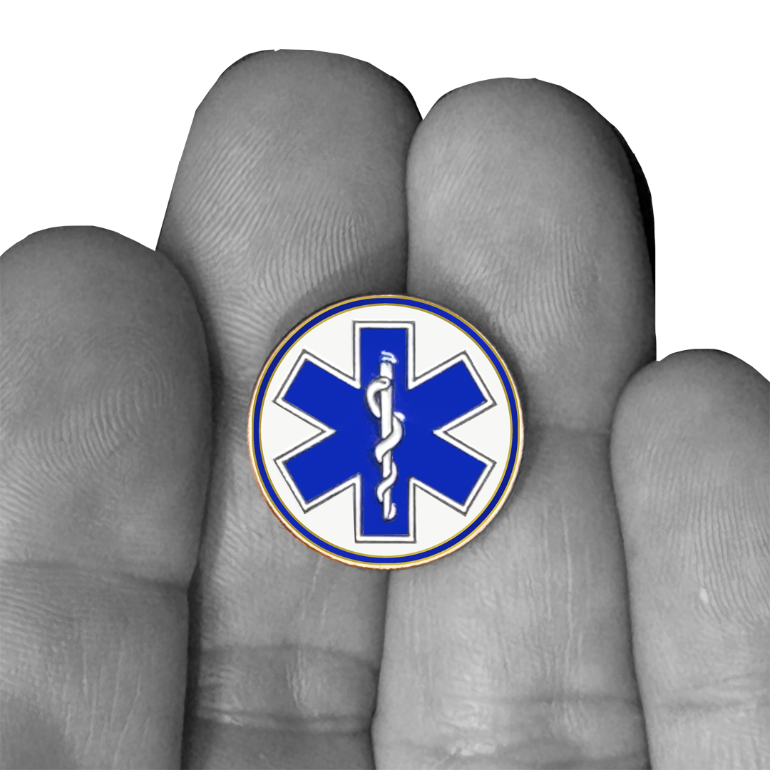 PBX-009-D EMT EMS Paramedic caduceus Fire Rescue lapel pin