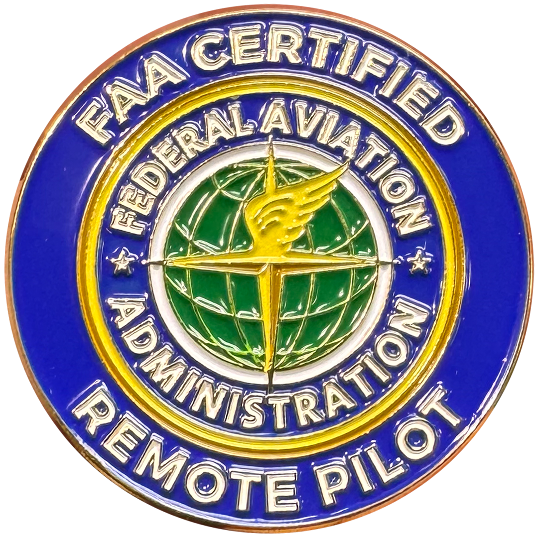BL18-017 FAA Certified Drone Pilot Remote Pilot lapel pin Federal Aviation Administration Seal