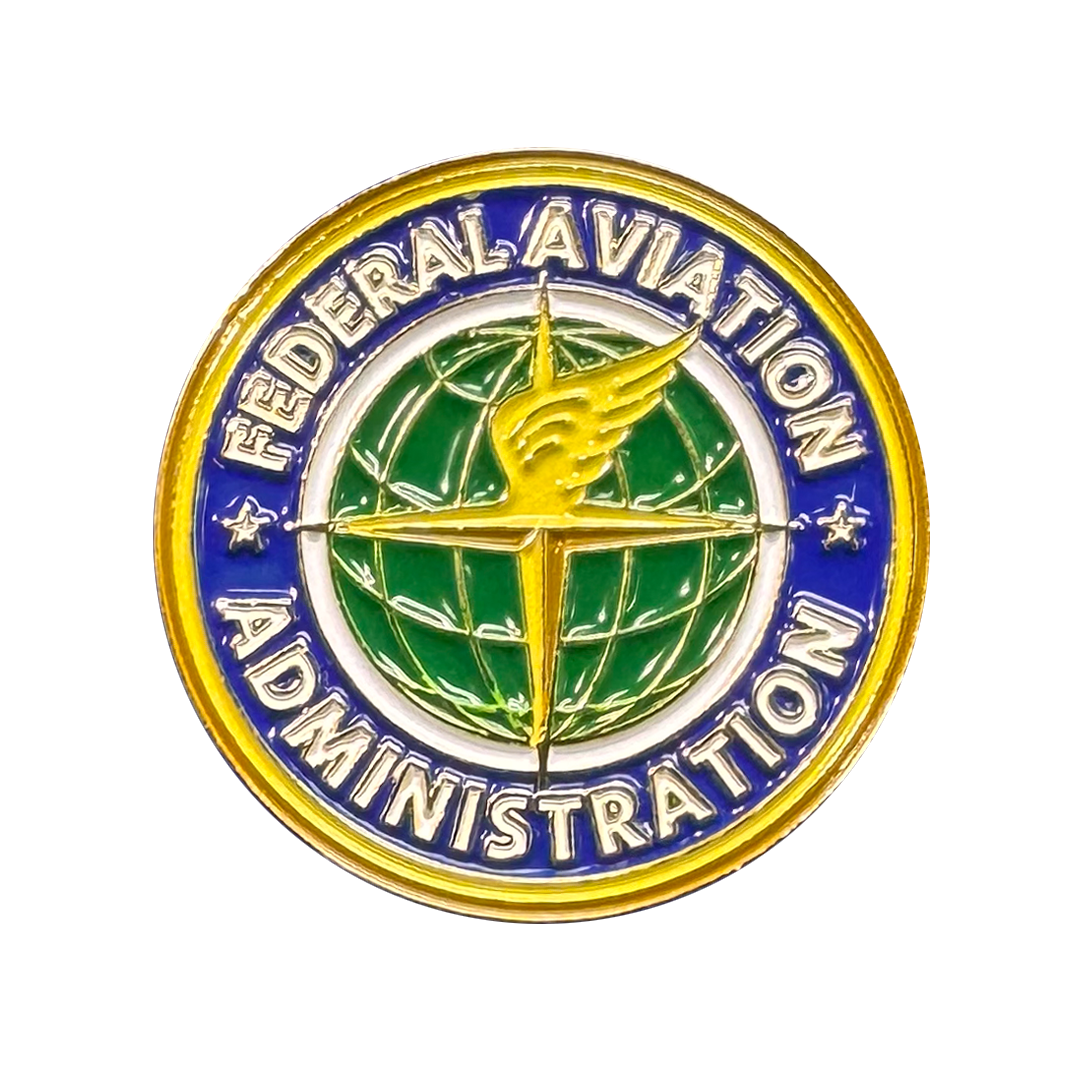 PBX-013-i FAA lapel pin Federal Aviation Administration Seal for Air Traffic Controller or Pilot