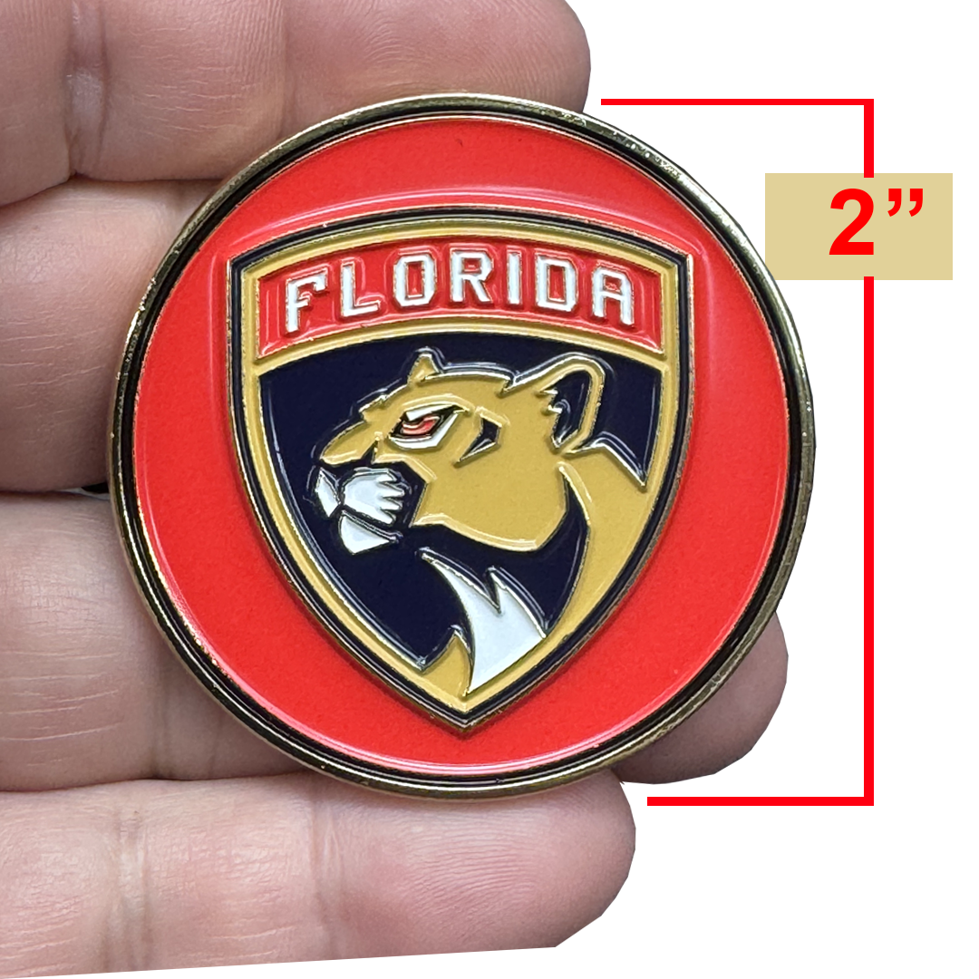BL5-1 Panthers 2025 Stanley Cup Challenge Coin Hockey Sunrise Fire Department Davie Fire Miami-Dade Miami FHP Sunrise Fort Lauderdale Florida Thin Red Line