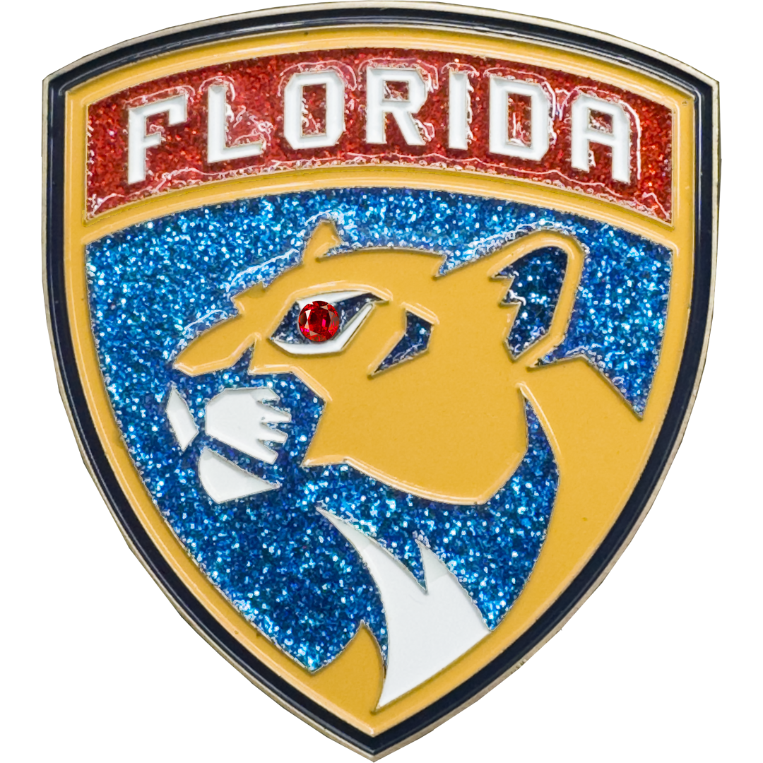 BL10-5 Panthers Hockey Challenge Coin Stanley Cup FDLE Miami-Dade Miami FHP Sunrise Fort Lauderdale Florida Police