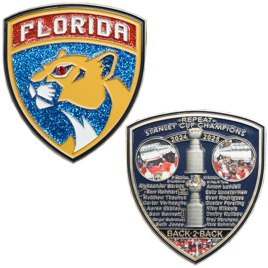 BL10-5 Panthers Hockey Challenge Coin Stanley Cup FDLE Miami-Dade Miami FHP Sunrise Fort Lauderdale Florida Police