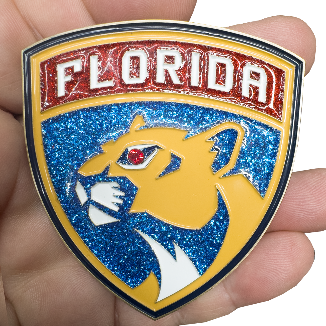 BL10-5 Panthers Hockey Challenge Coin Stanley Cup FDLE Miami-Dade Miami FHP Sunrise Fort Lauderdale Florida Police