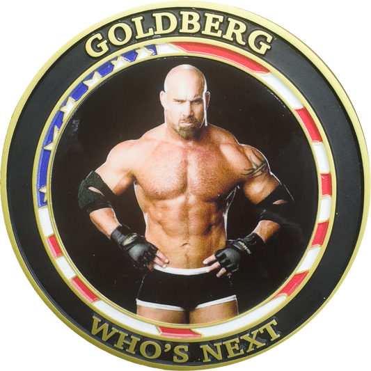 Official Bill Goldberg Retirement Run Coin for WWE fans
