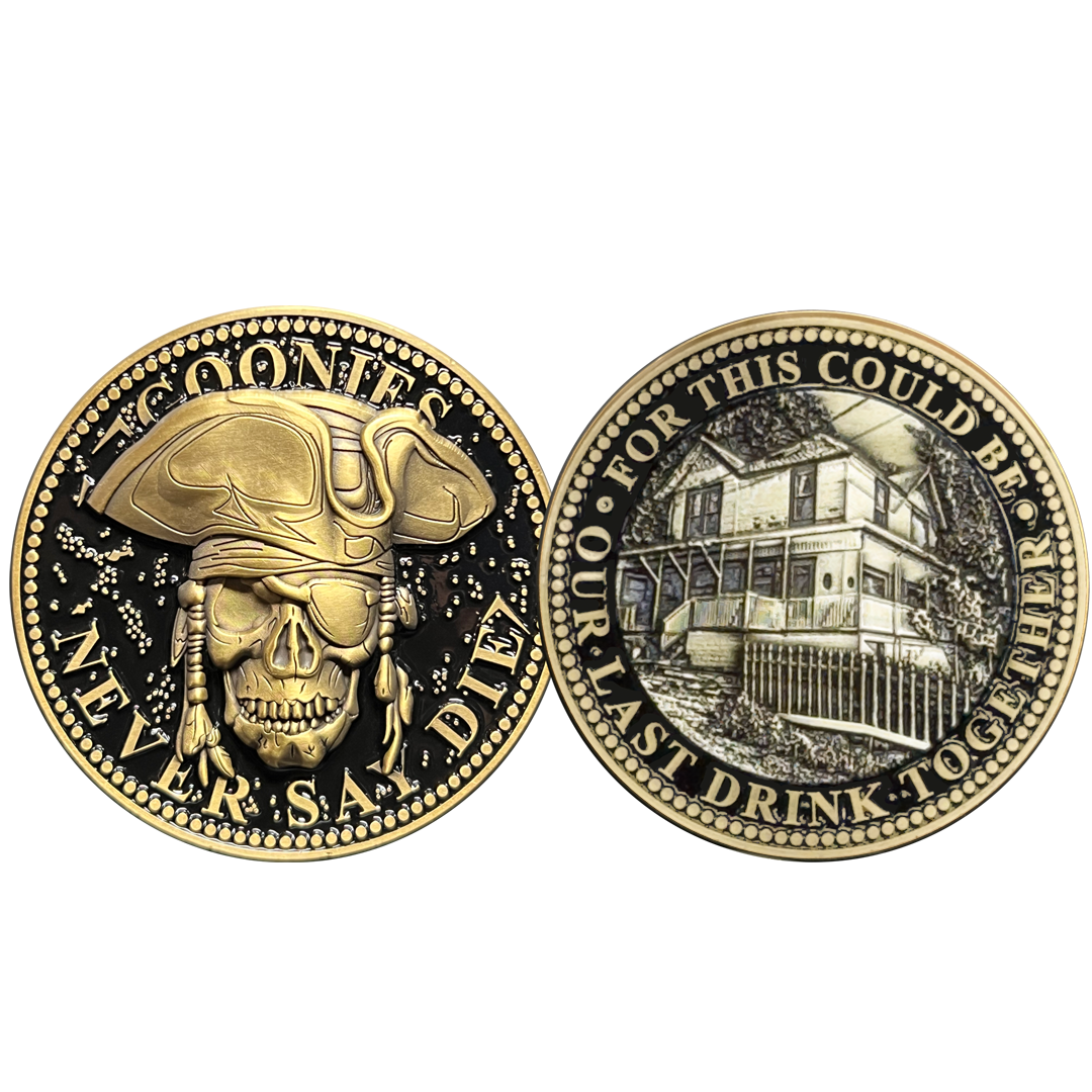 BL8-7 Astoria Challenge Coin For Goonies House Visitors One Eyed Willie