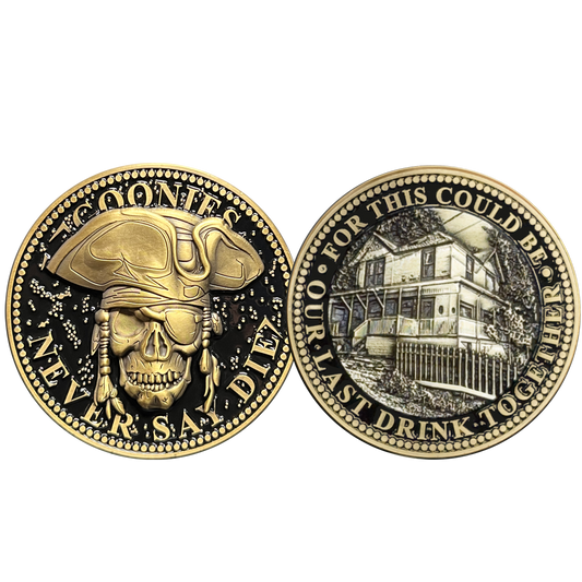 BL8-7 Astoria Challenge Coin For Goonies House Visitors One Eyed Willie