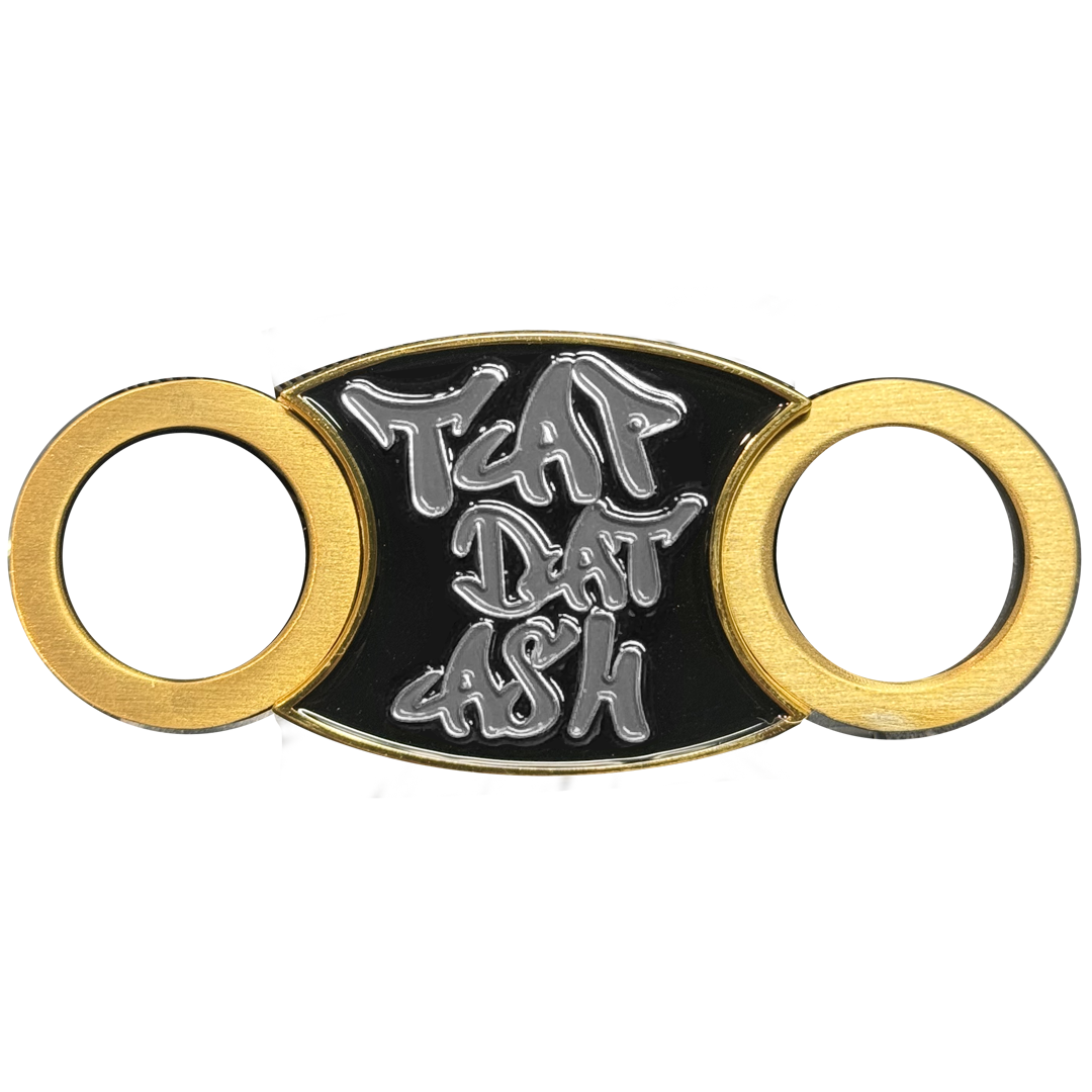 BL18-014 MTV Cribs Michael Strahan episode matching gray Cigar Cutter for Tap Dat Ash Cigar Coin