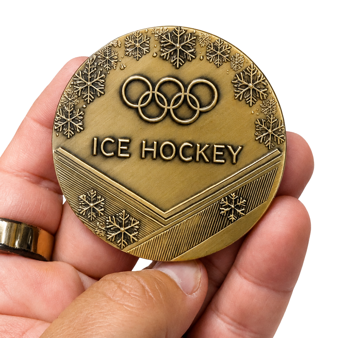FF-10 Connor Hellebuyck Challenge Coin for 2026 Olympics USA Hockey fans Goalie