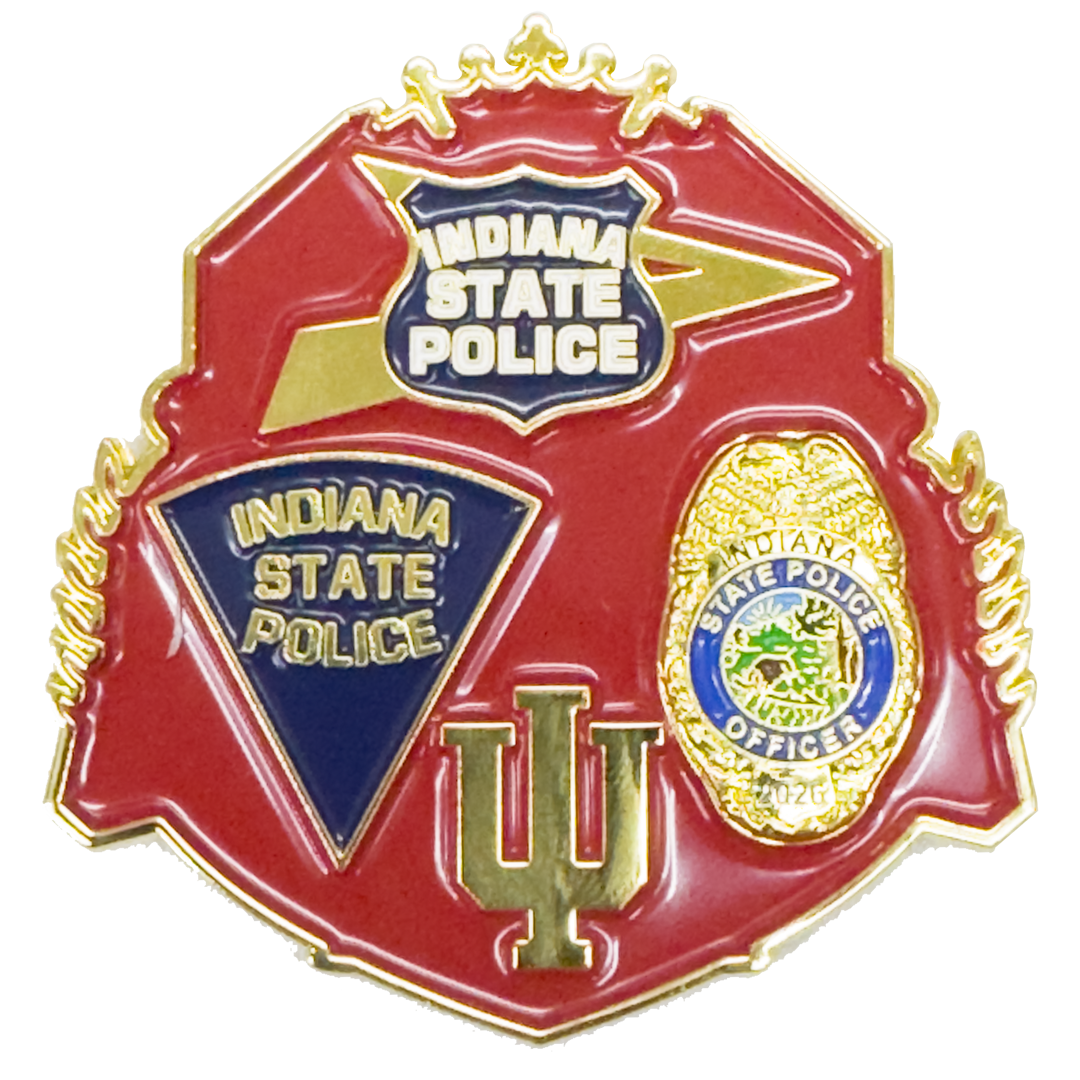 EL6-24 Indiana State Police Security Detail for Hoosiers 2026 Challenge Coin