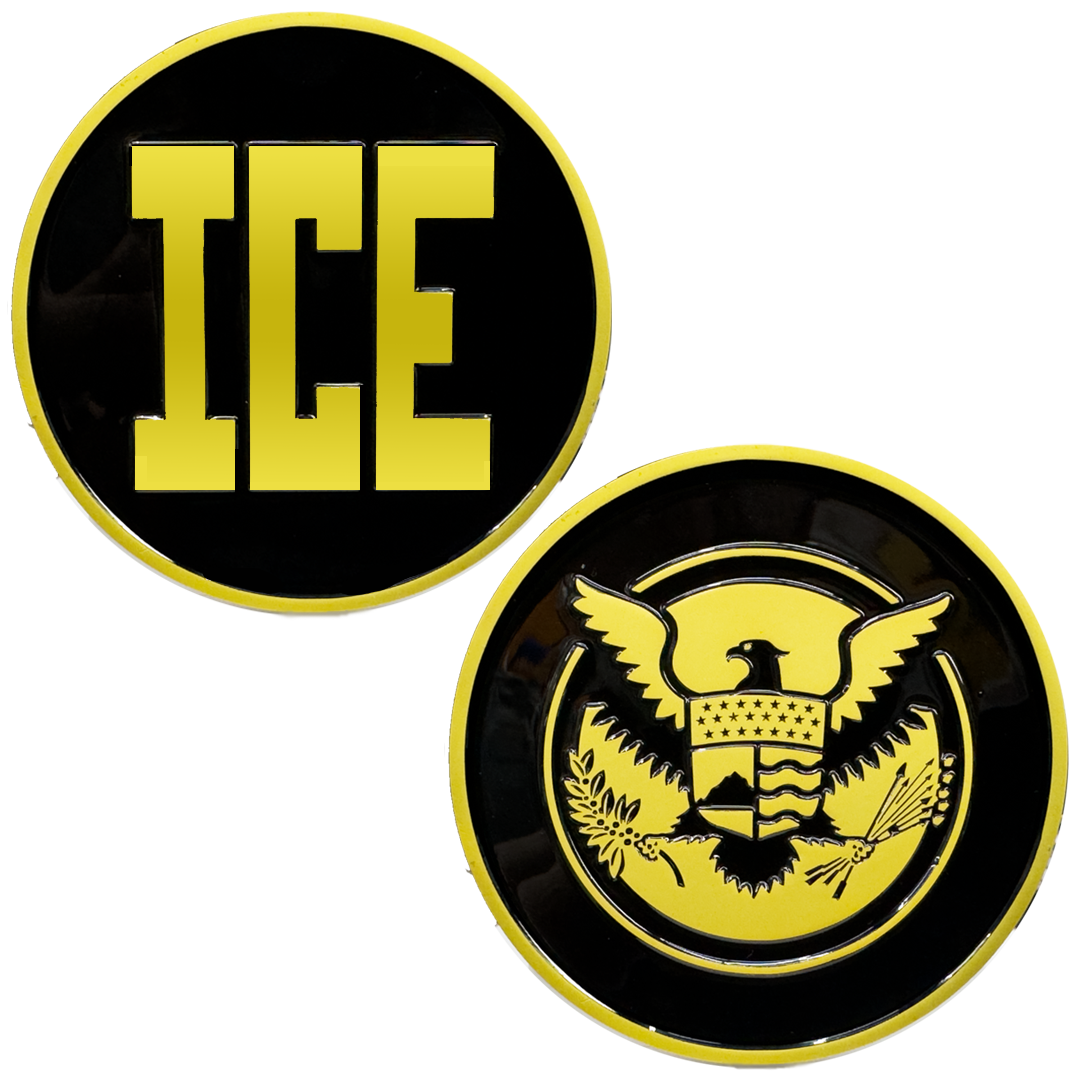 DL3-12 ICE DRO ERO new branding HSTF Challenge Coin USMS FBI HSI BP OFO