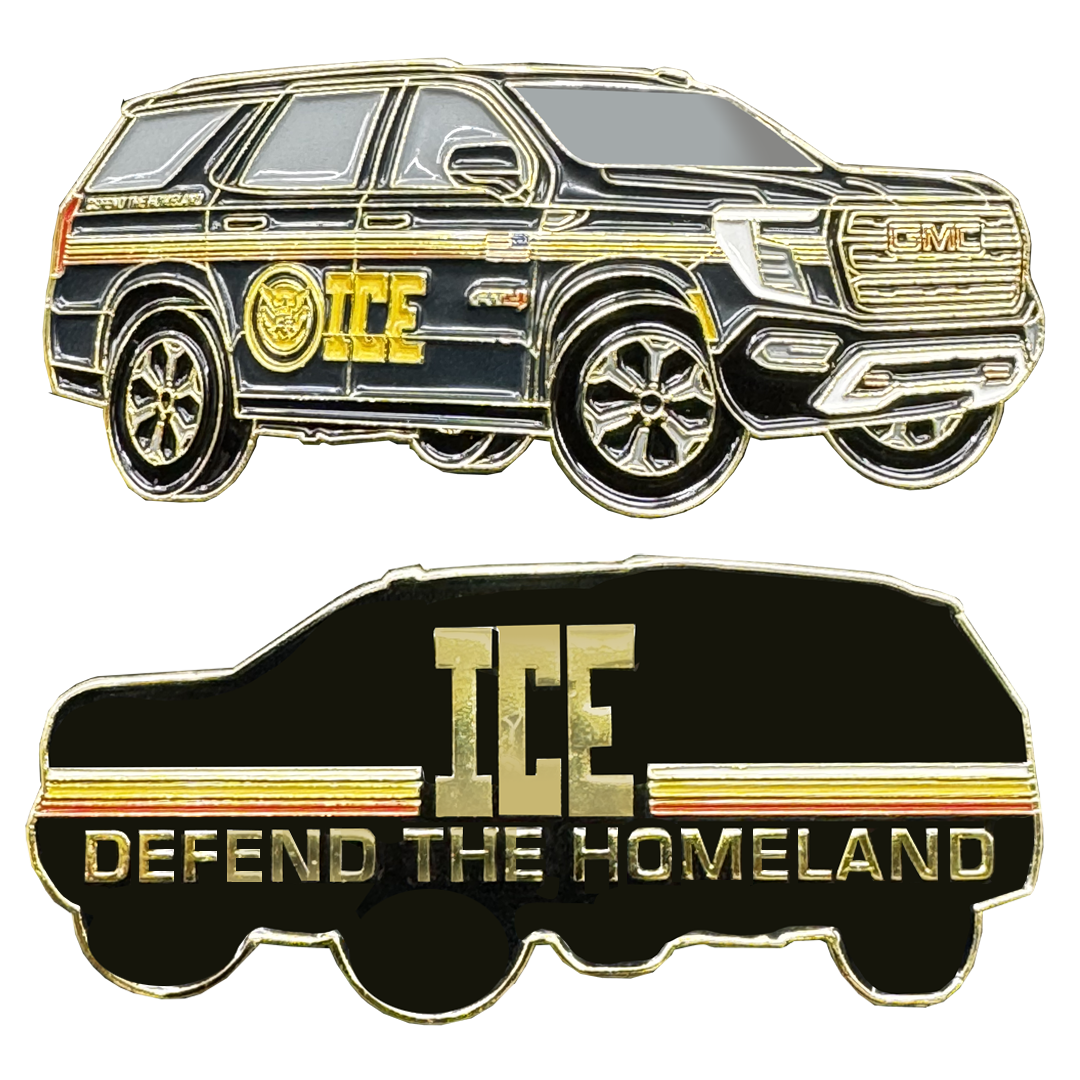 BL11-8 ICE Agent ERO Deportation Officer HSI new Kristi Noem SUV Challenge Coin
