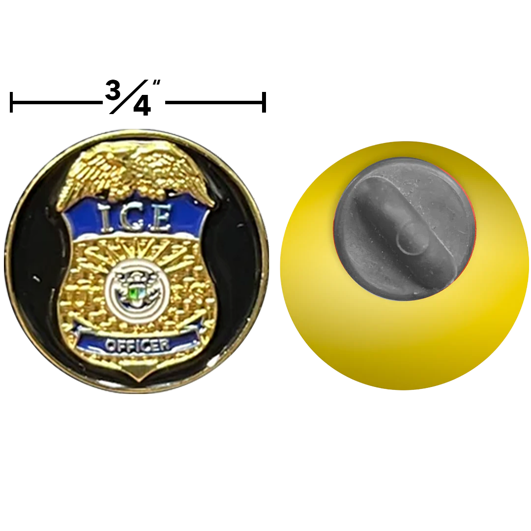 PBX-013-G ICE Officer Lapel Pin Immigration and Customs Enforcement