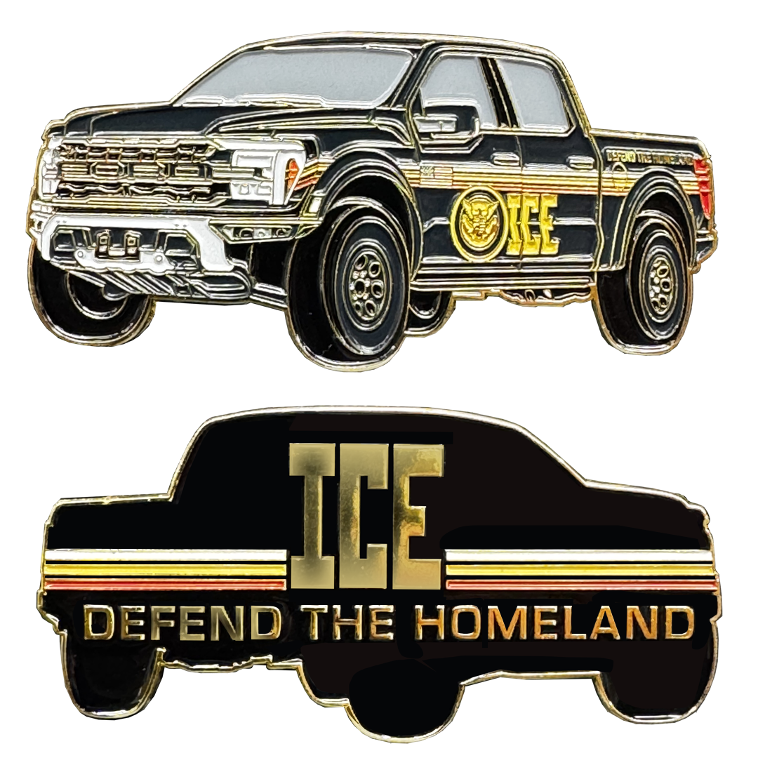 BL14-9 ICE Agent ERO Deportation Officer HSI new Kristi Noem Pickup Truck Challenge Coin