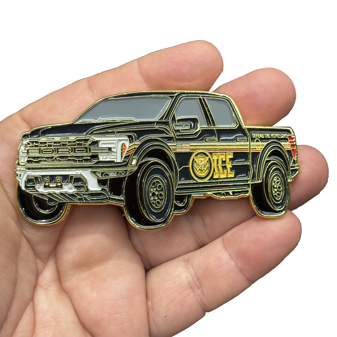 BL14-9 ICE Agent ERO Deportation Officer HSI new Kristi Noem Pickup Truck Challenge Coin